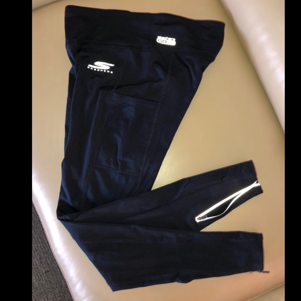 Skechers Performance GoDri Blue Leggings Small